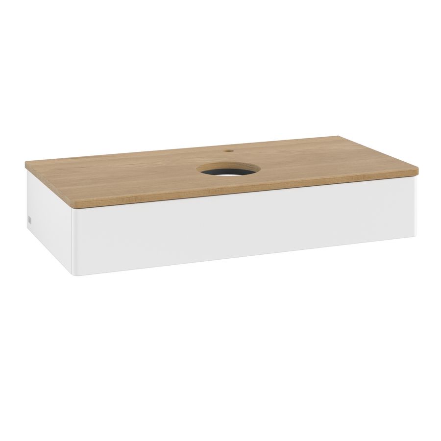 Wastafelonderkast Antao 1000x190x500mm White Matt Lacquer L09051MT