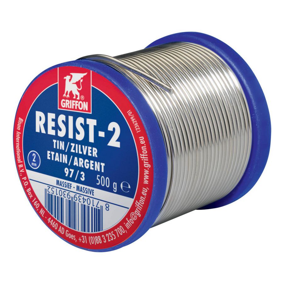 Spoel a 500gr. soldeer Tin-zilver Resist 2 2mm