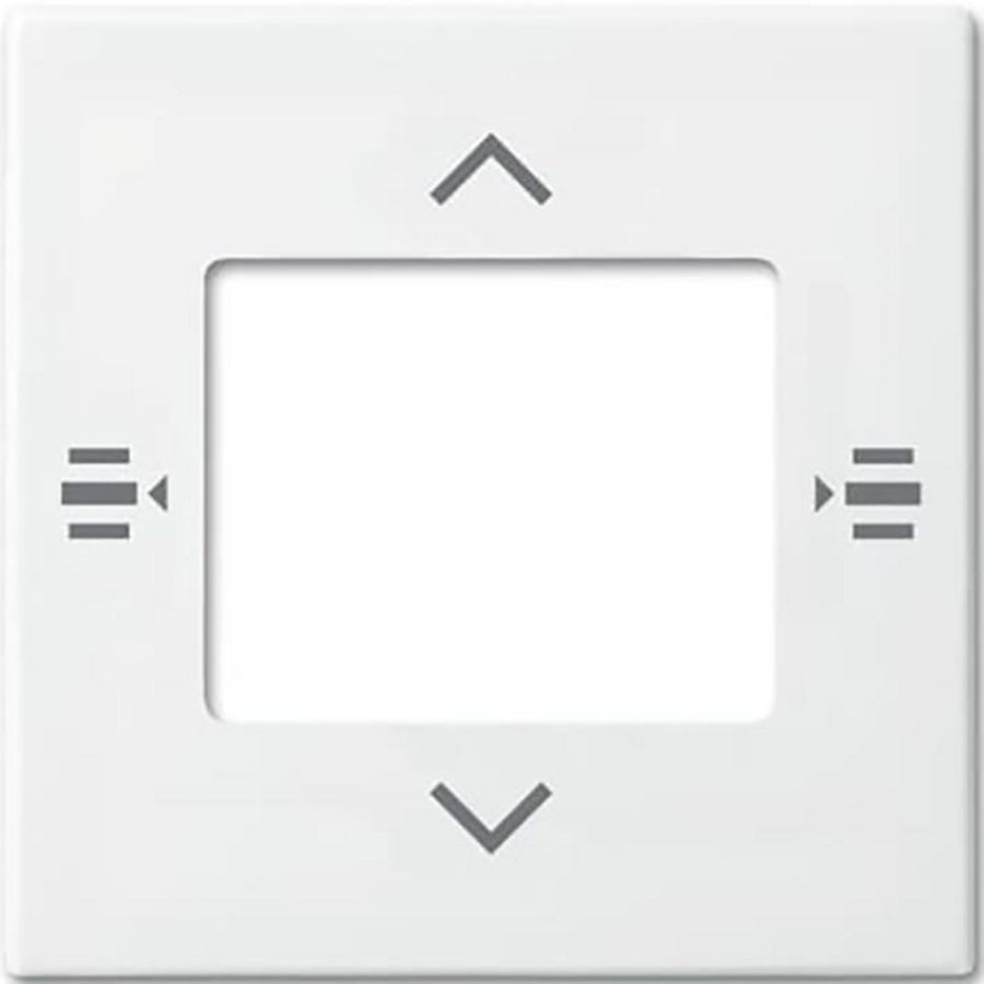 Afdekplaat 6-voudig bedieningselement KNX jaloezie alpinewit