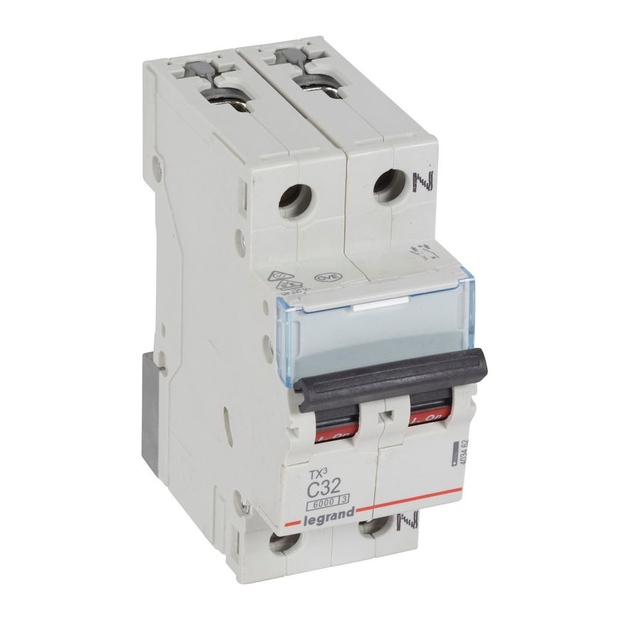Installatieautomaat MCB TX3 1-polig + Nul C-karakteristiek 32A 6000A
