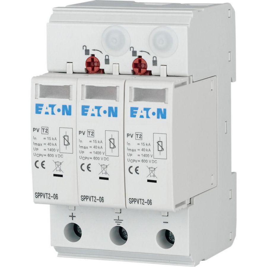 SPPVT2-06-2+PE / PV T2-afleider 600VDC Eaton