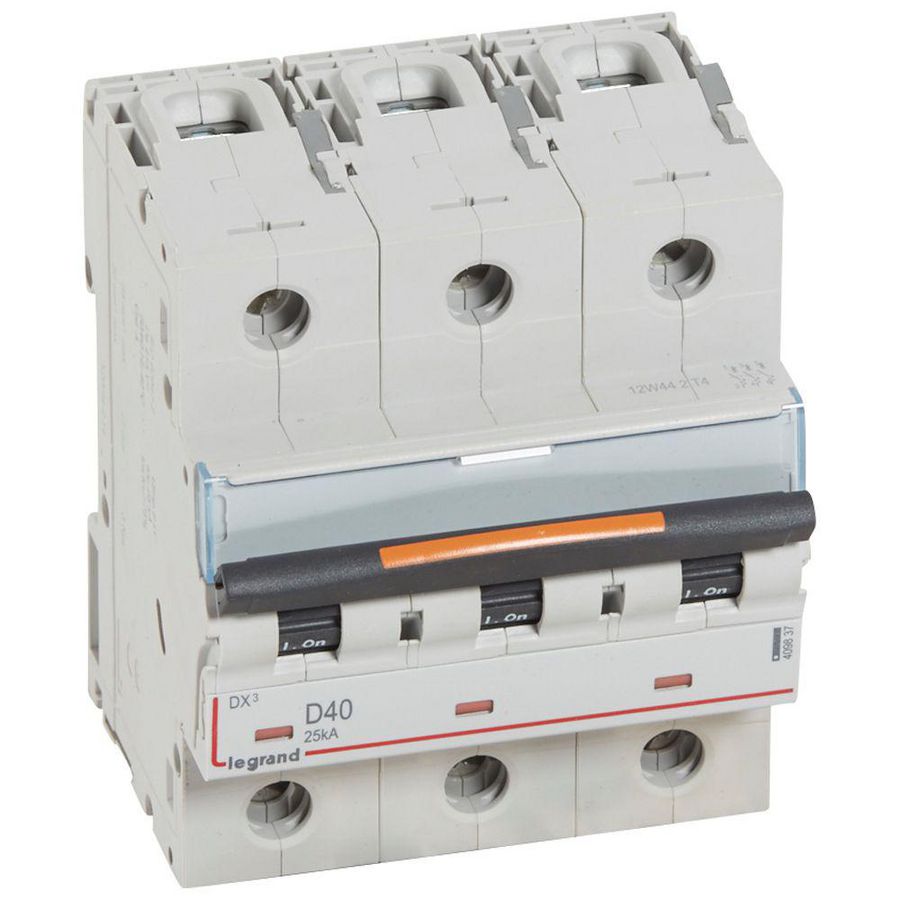 Installatieautomaat 3-polig D-karakteristiek 40A 25kA DX³ DIN