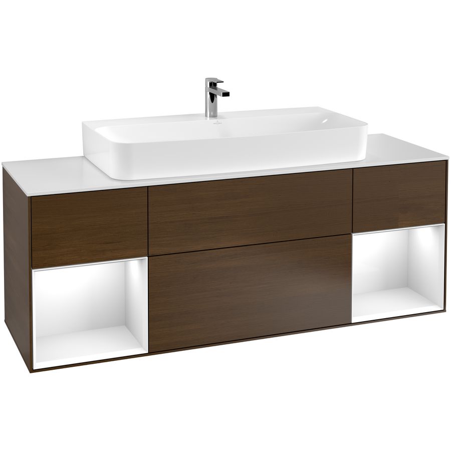 Wastafelonderkast Finion 1600x603x501mm W.Veneer F211GFGN