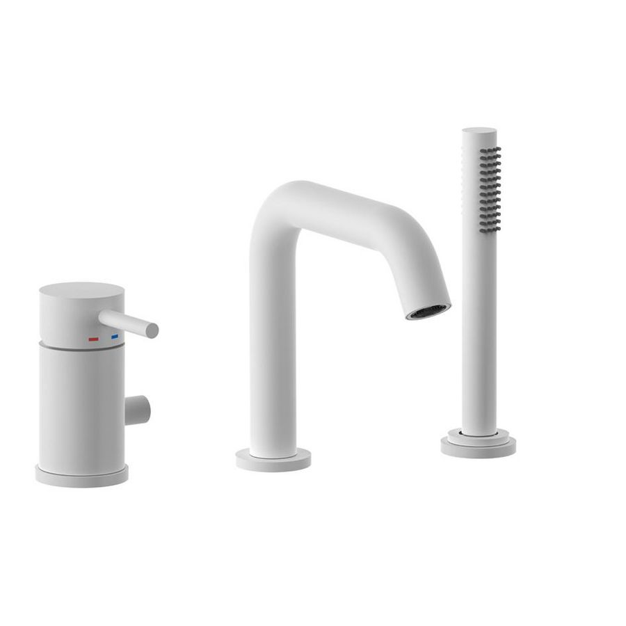 Badmengkraan LIGHT opbouw+omsteller uittrekbare handdouche LIG045BO