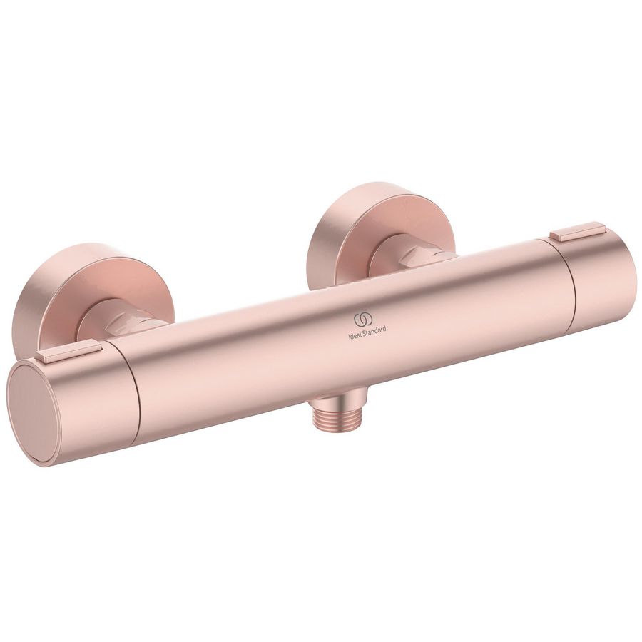 Douchethermostaat CERATHERM Alu+ 150mm Rose incl. s-koppelingen