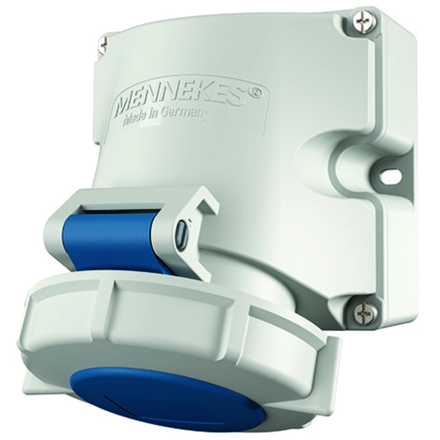 Wandcontactdoos 16A 4-polig  9H 230V IP67 TwinCONTACT