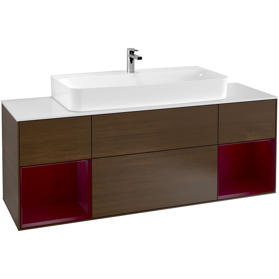 Wastafelonderkast Finion 1600x603x501mm W.Veneer F211HBGN