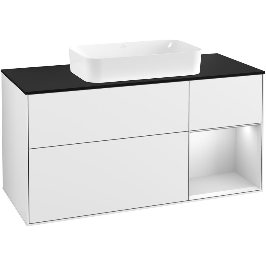 Wastafelonderkast Finion 1200x603x501mm G.White.L G302MTGF