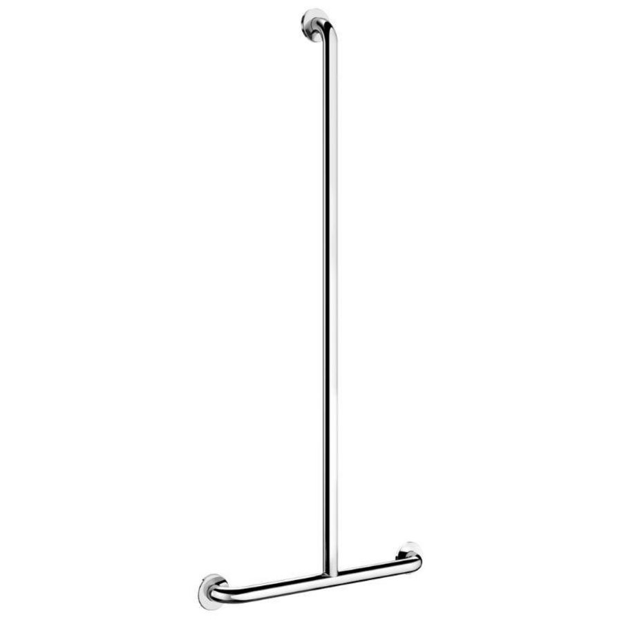 Wandbeugel T-vorm 500x1150mm Ø32mm RVS glans gepol.