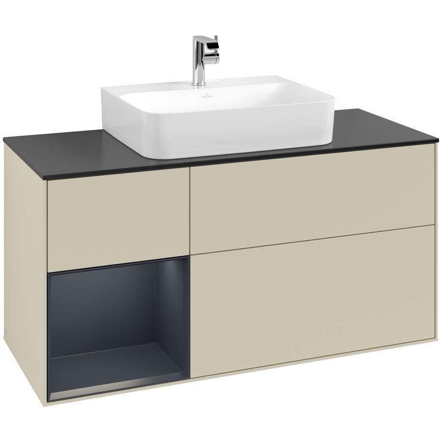 Wastafelonderkast Finion 1200x603x501mm S.Grey Matt Lacquer F162HGHJ