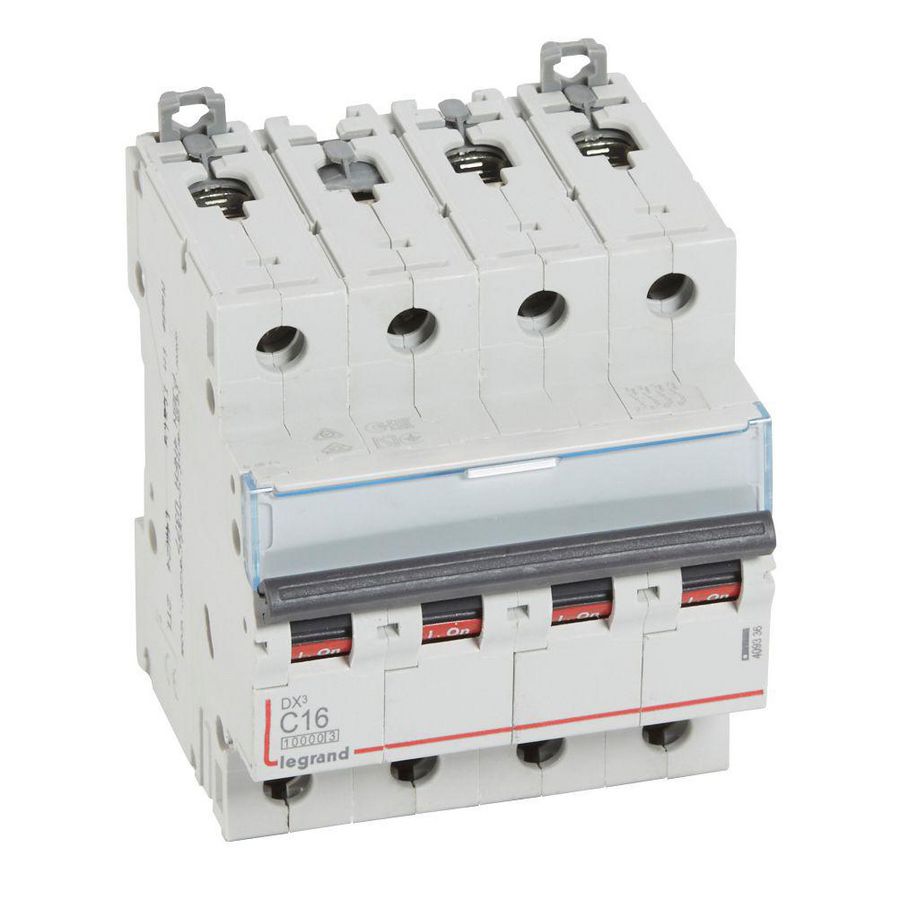 Installatieautomaat MCB DX³ 4-polig C-karakteristiek 16A 10000A