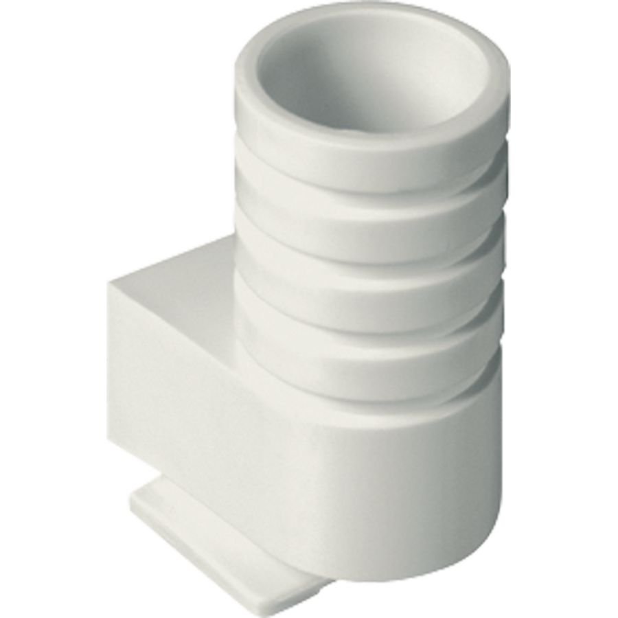 Invoerstukje wit voor buis 16 mm.