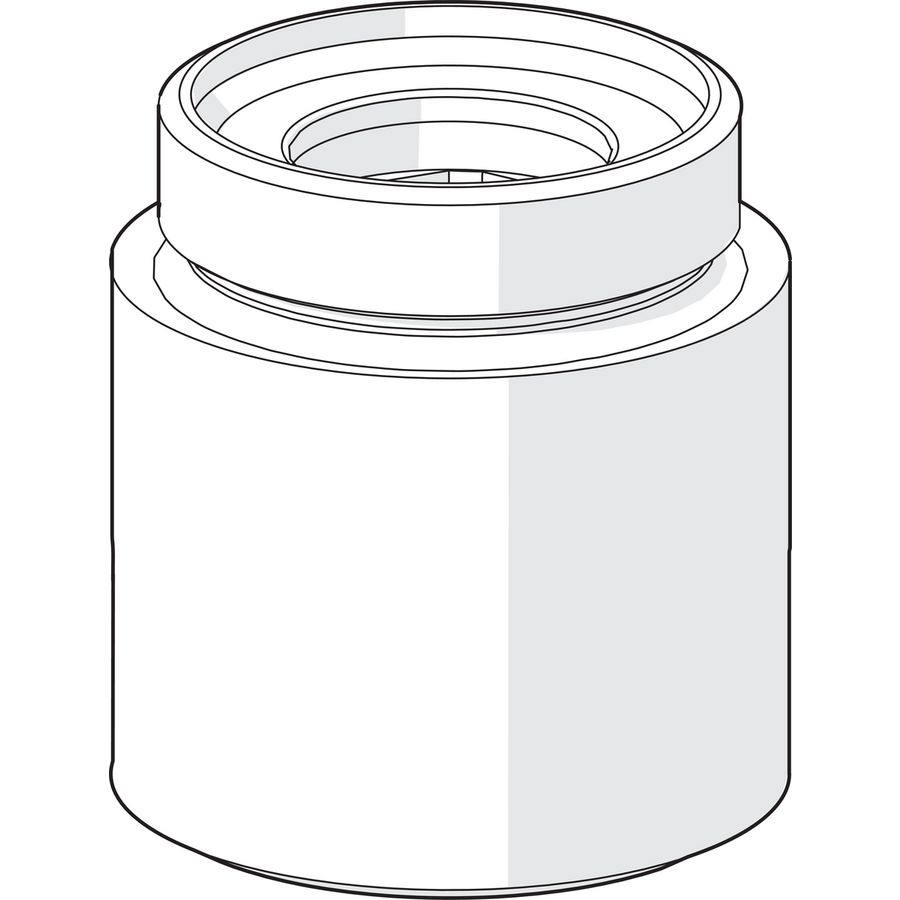 Schroefdraadaansluiting G1/2xM18x1 chroom