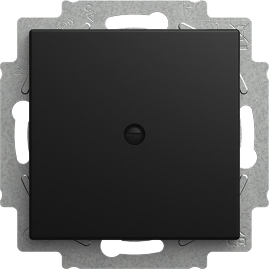 Inbouw draagring met blinde centraalplaat, balance SI matzwart. (2538-915)