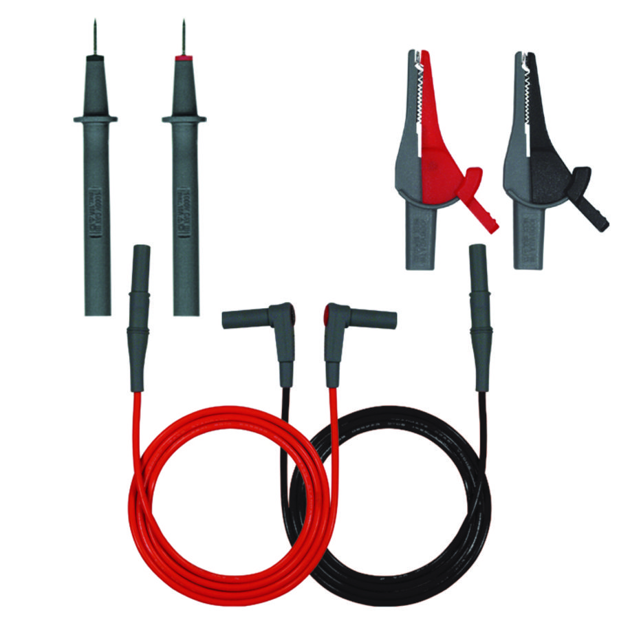Professional Meetsnoerenset 1 meter, 4 mm, Silcioon, CAT IV