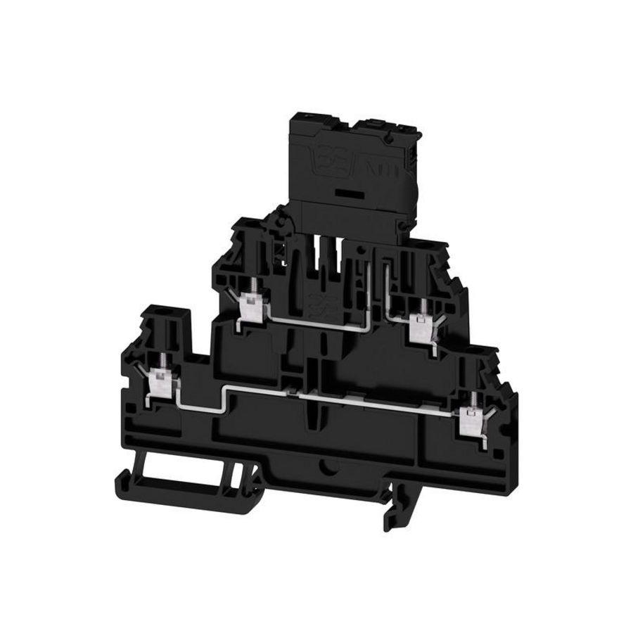 Zekeringsklem zwart 4mm² 6.3A 500V 2893870000 VVE=50