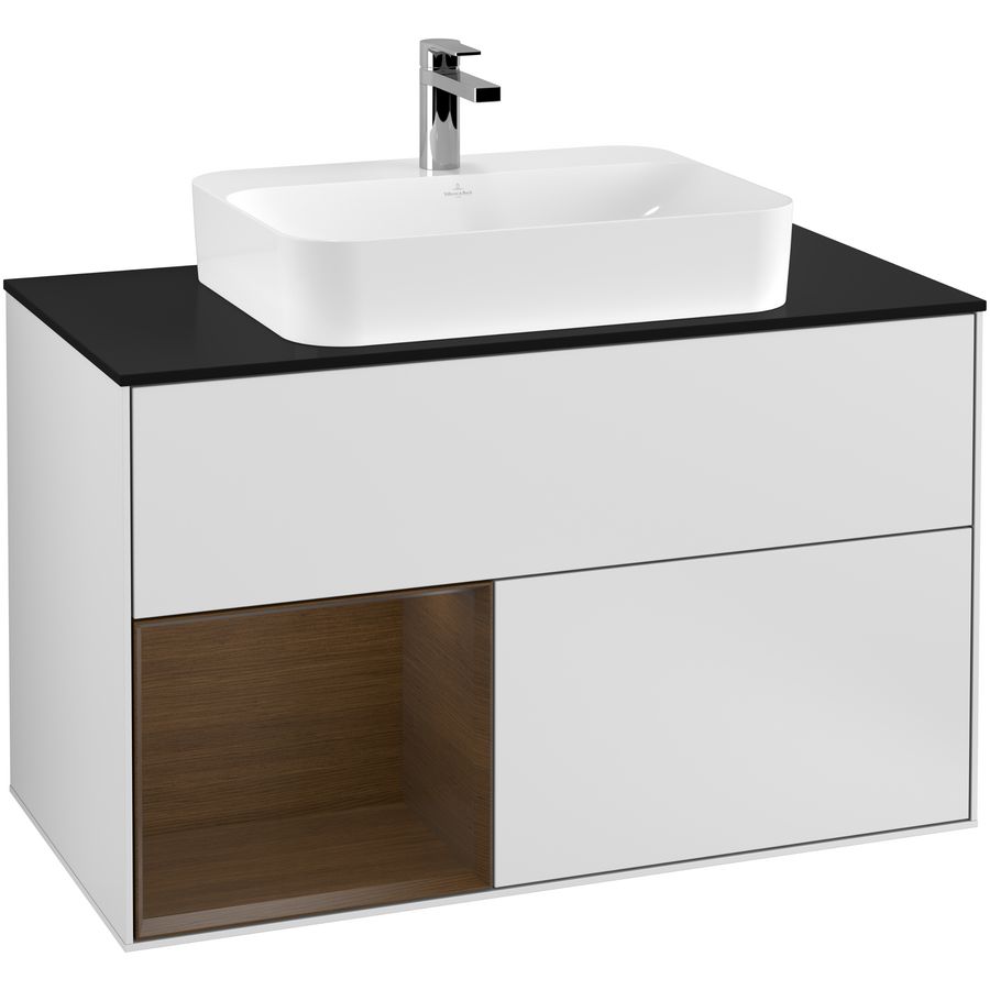 Wastafelonderkast Finion 1000x603x501mm White Matt Lacquer F362GNMT