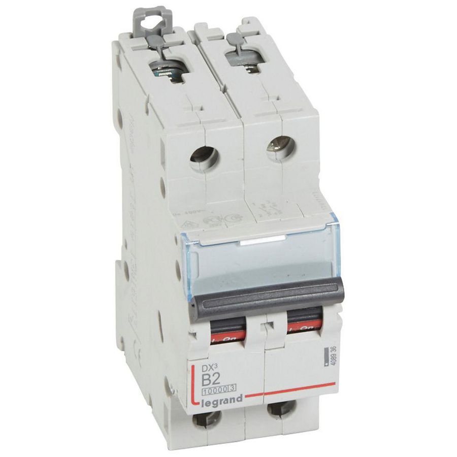 Installatieautomaat MCB DX³ 2-polig B-karakteristiek 2A 10000A