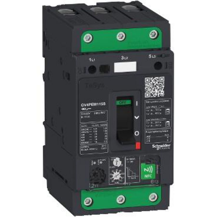 Vermogensschakelaar Therm./Magn./Multifunc. 115A 3P GV4