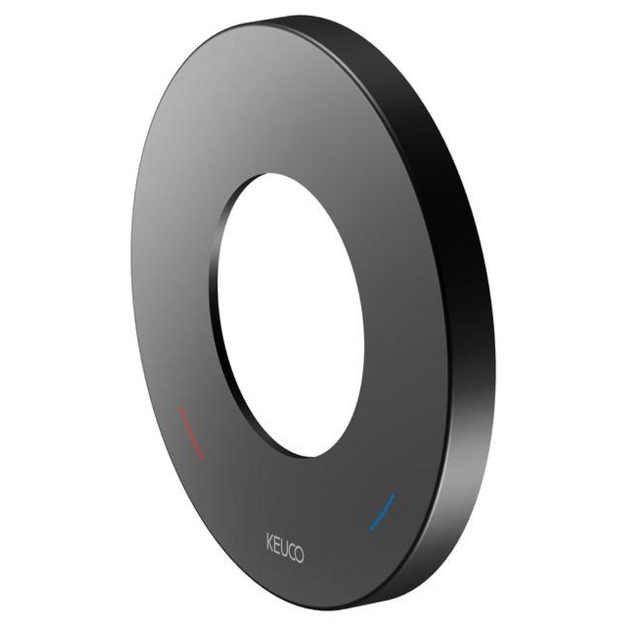 Rozet rond voor 1-hendelmengkr. 105mm zwart