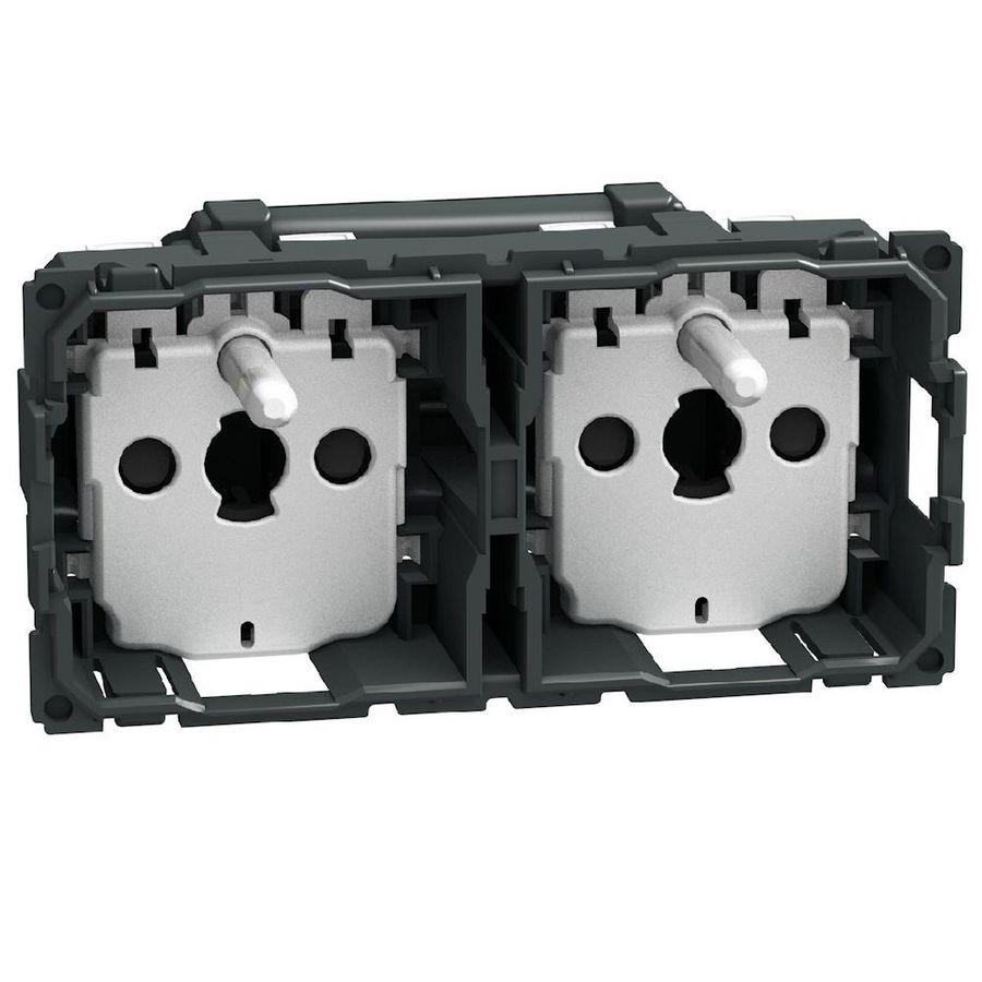 Doos a 30st. Light Now vlakke Wandcontactdoos 2X2P+Penaarde voorbedraad