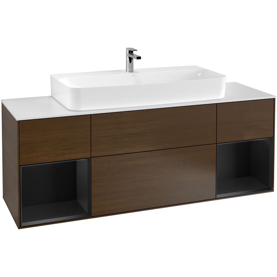 Wastafelonderkast Finion 1600x603x501mm W.Veneer F211PDGN