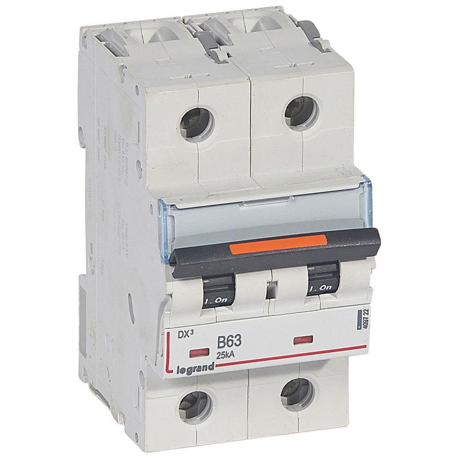 Installatieautomaat 2-polig B-karakteristiek 63A 25kA DX³ DIN