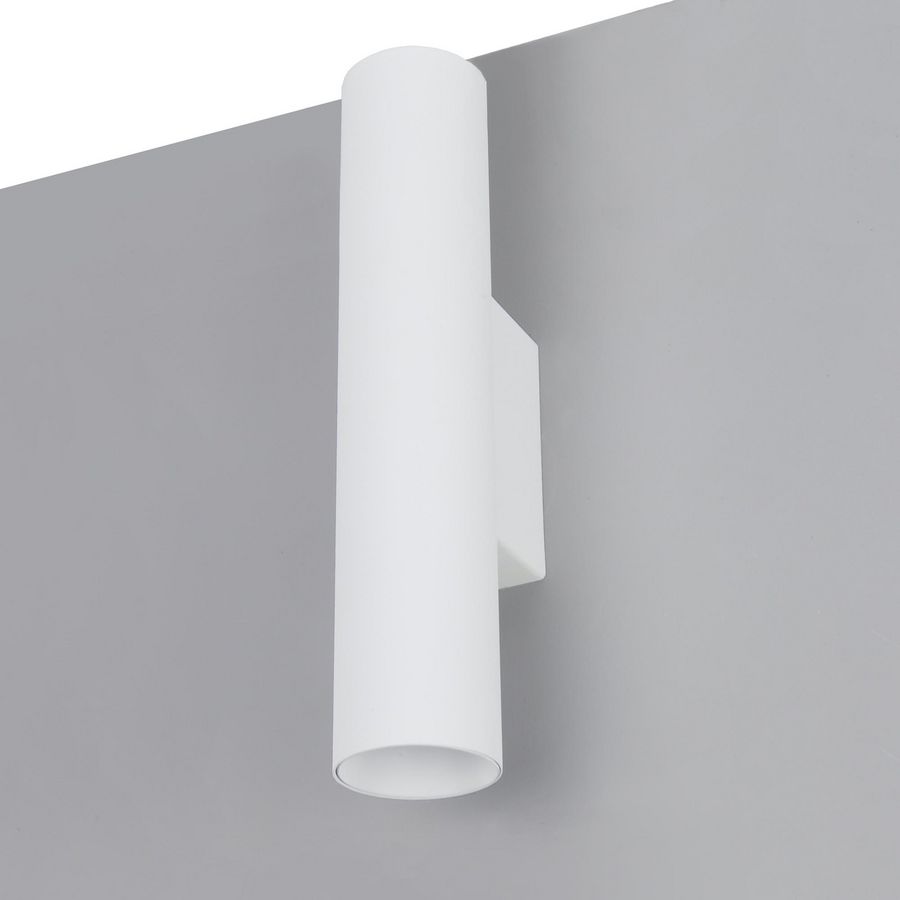 Rond Lumiko opbouw dubbelvoudig wand armatuur kleur wit ges