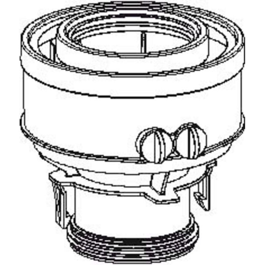 Rookgasadapter 80/125mm concentrisch A-, E- en QR-serie