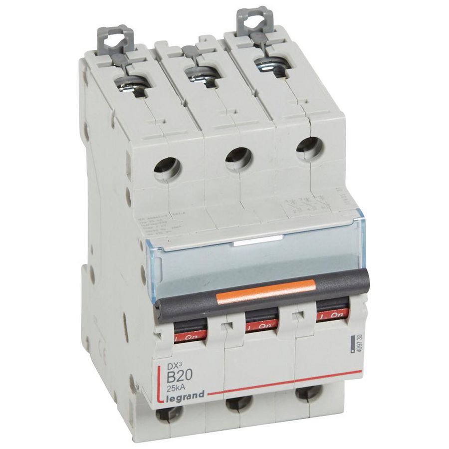 Installatieautomaat 3-polig B-karakteristiek 20A 25kA DX³ DIN