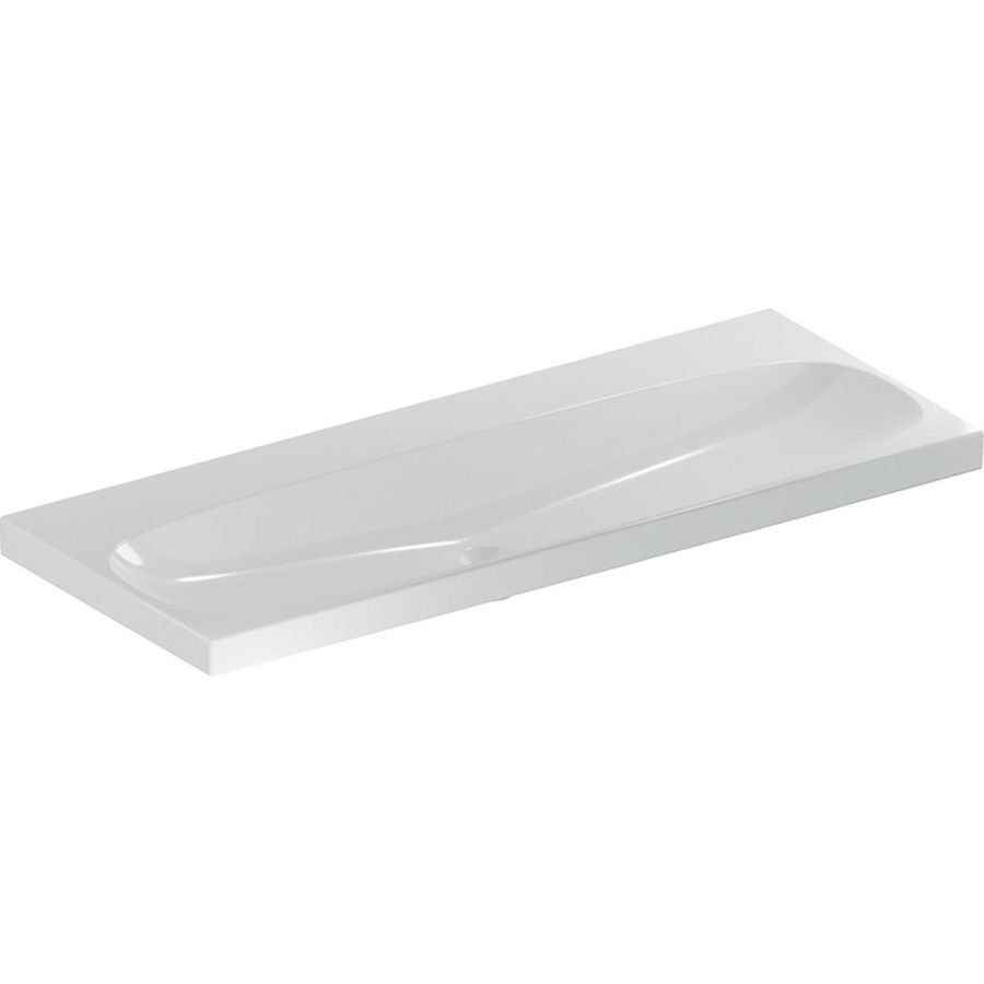 Acanto wastafel 120x48,2cm zonder kraangat zonder overloop wit