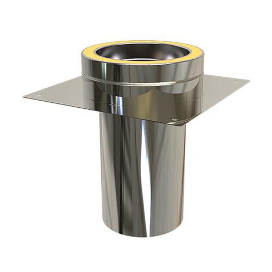 DW Ø125mm Schouwplaat+ aansluiting