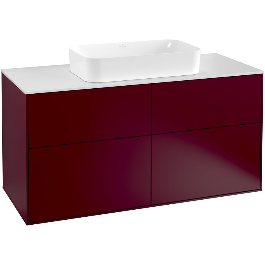 Wastafelonderkast Finion 1200x603x501mm Peony Matt Lacquer G26100HB