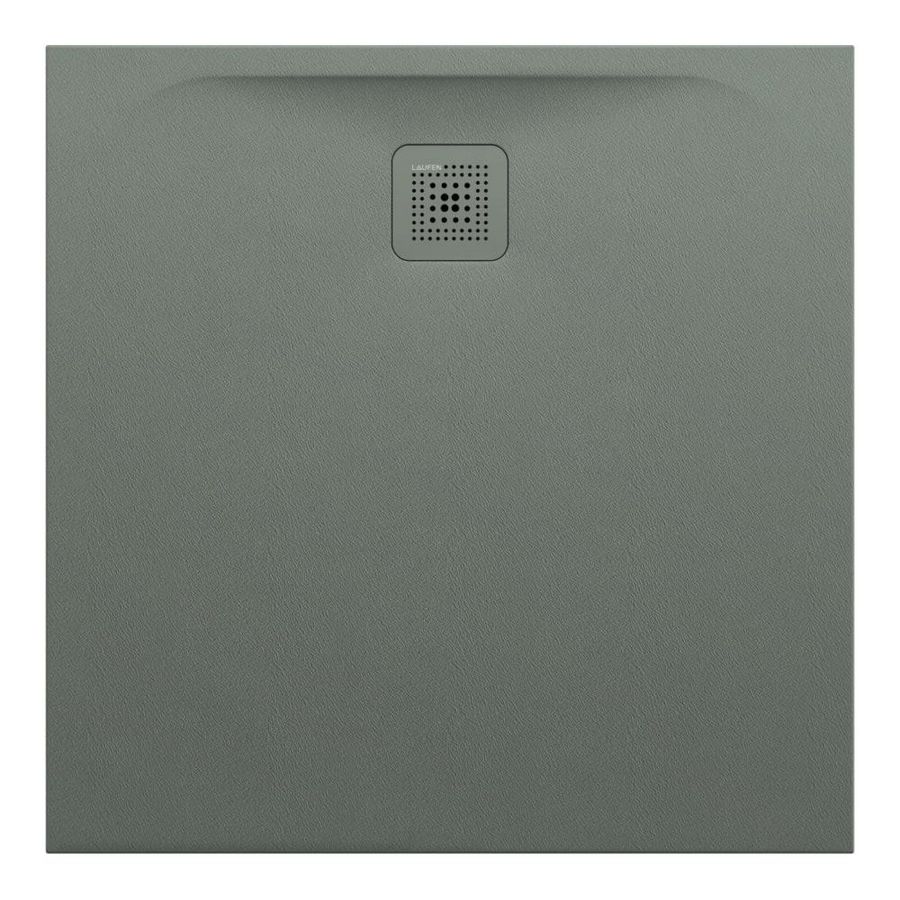 Pro douchevloer 900X900mm afvoer zijkant gecentreerd Marbond concrete afvoer aan kort zijde