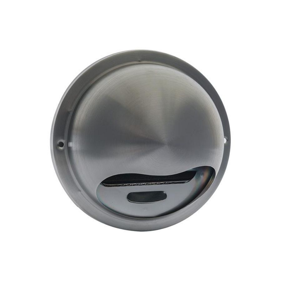 RVS buitenrooster bol model gaas Ø100mm titanium