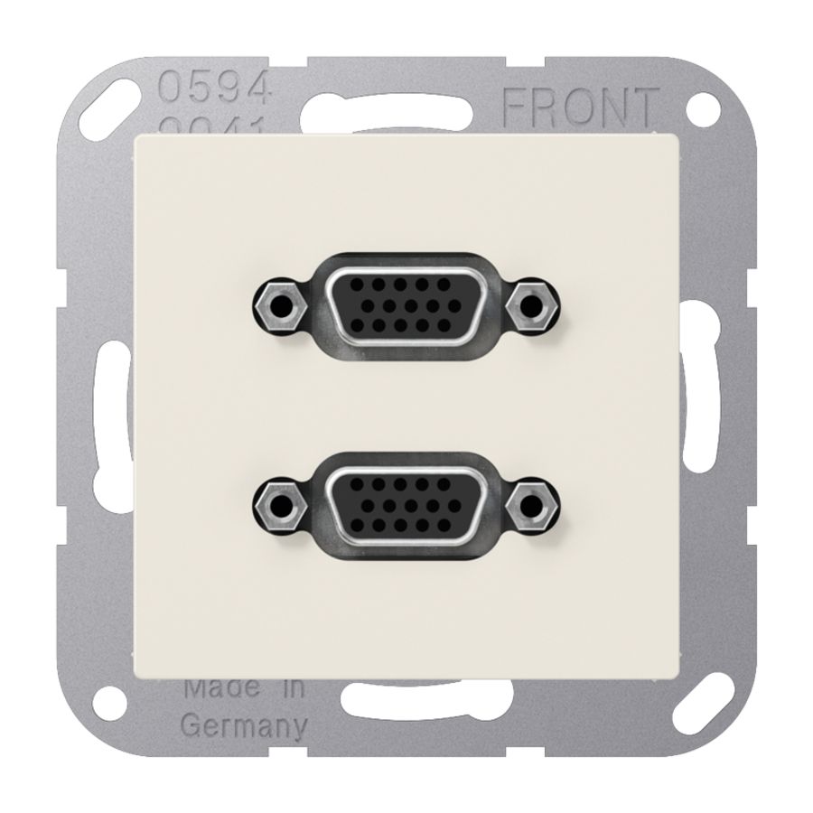 Afdekking AS500 wit voor 2xVGA