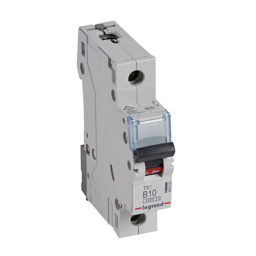Installatieautomaat MCB TX3 1-polig B-karakteristiek 10A 6000A