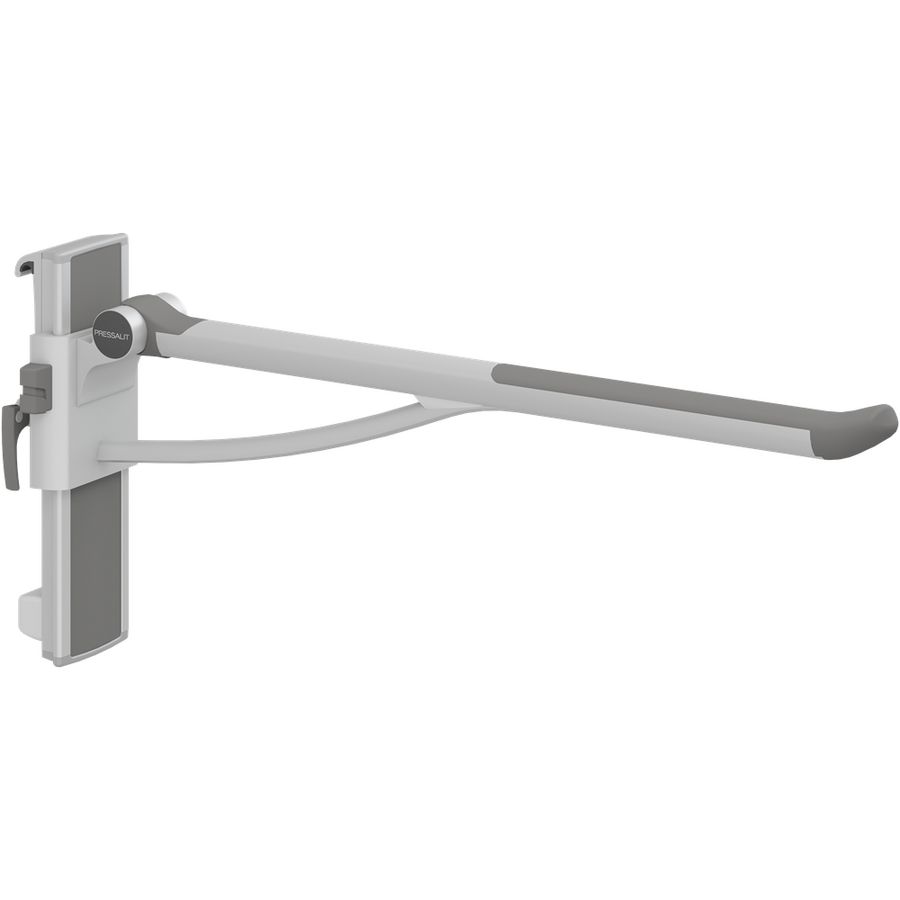 Toiletsteun 850mm zijw. links montage wandrail PLUS antraciet