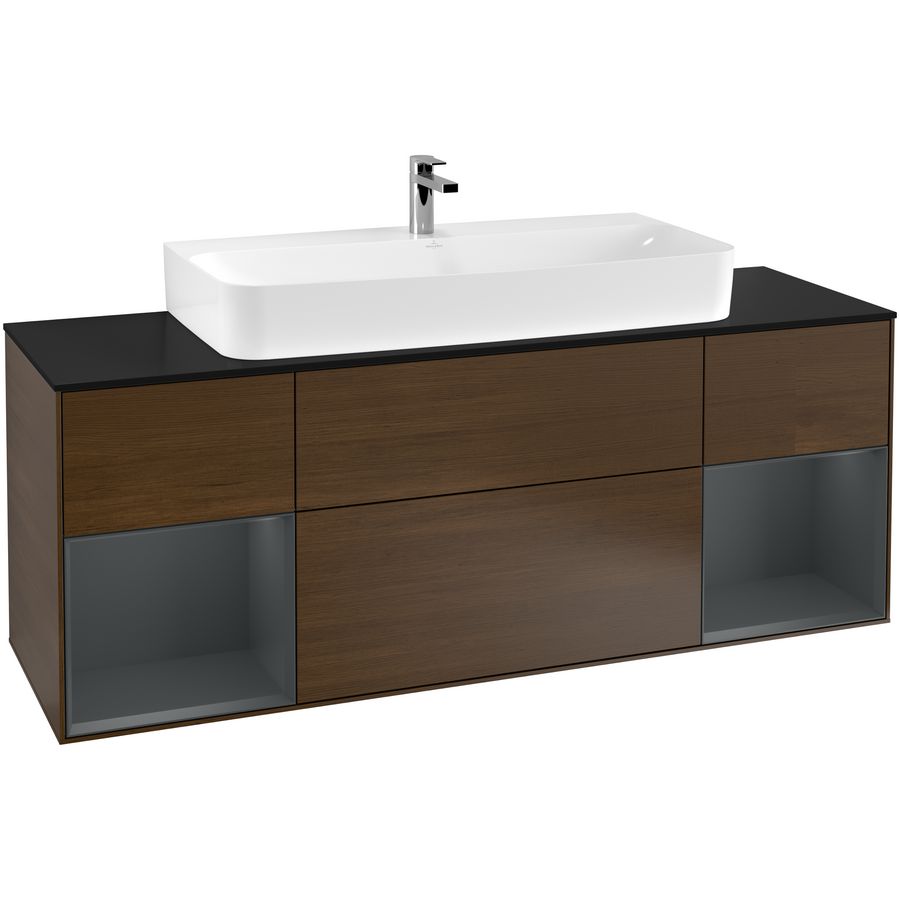 Wastafelonderkast Finion 1600x603x501mm W.Veneer F212HGGN