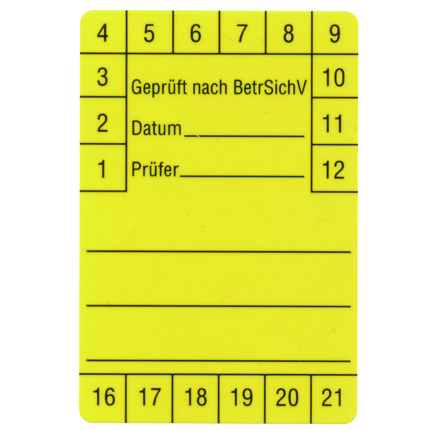 Testlabels 60x40 mm, 250 stuks, geel