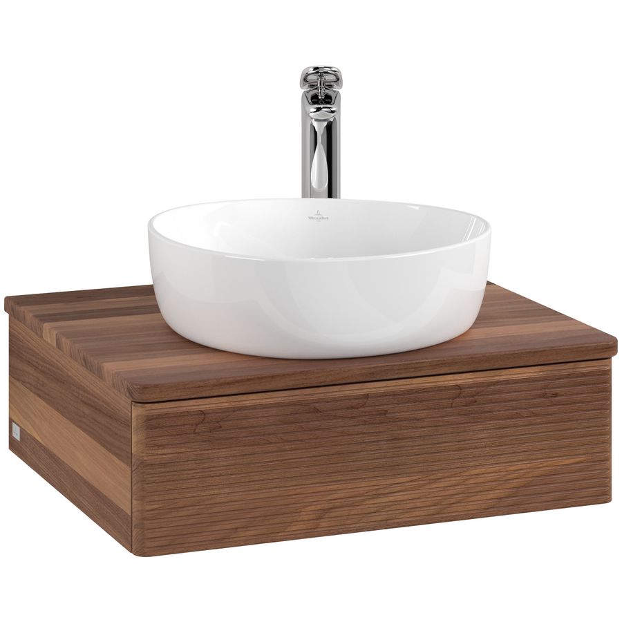Wastafelonderkast Antao 600x190x500mm Warm Walnut K07152HM