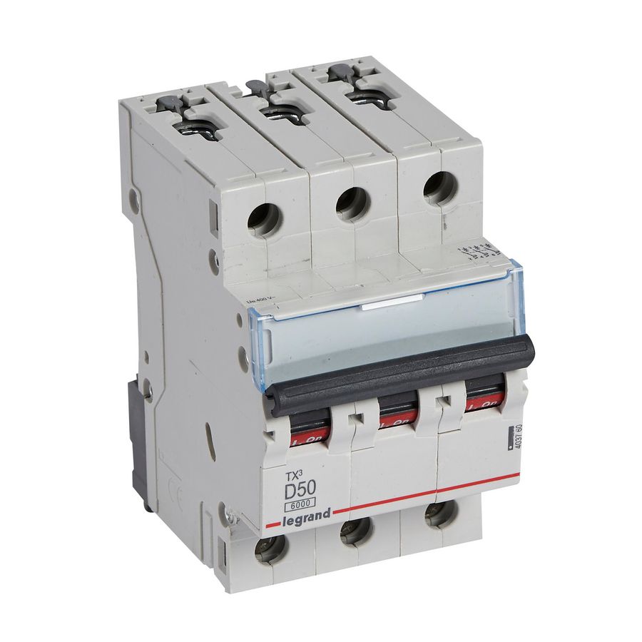 Installatieautomaat MCB TX3 3-polig D-karakteristiek 50A 6000A
