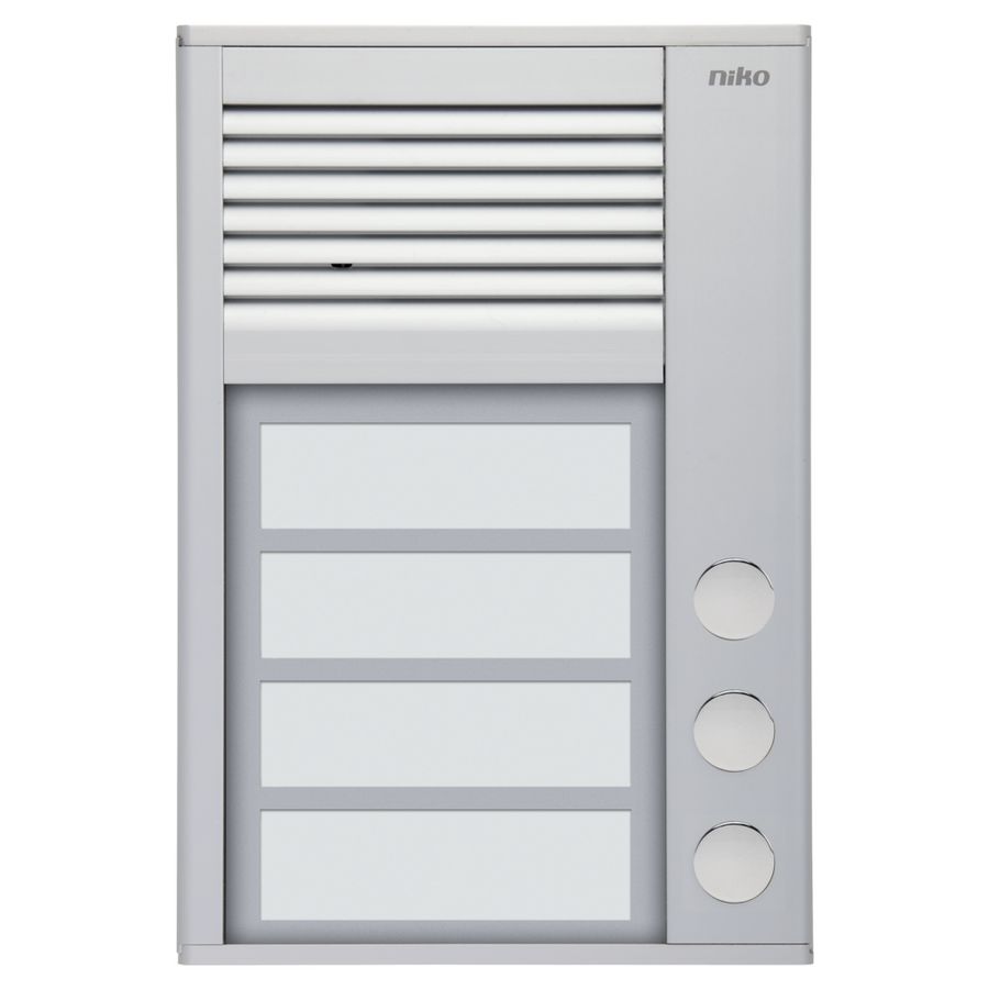 Opbouwbuitenpost 16mm met 3 bellen