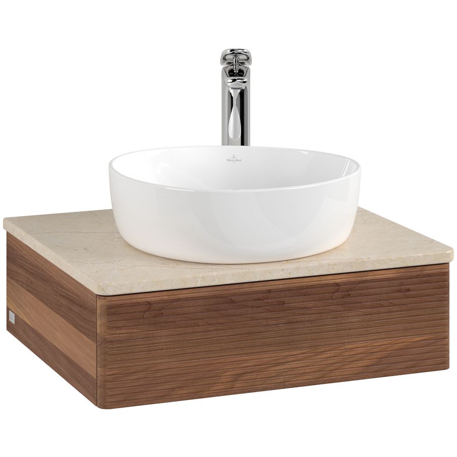 Wastafelonderkast Antao 600x190x500mm Warm Walnut K07153HM