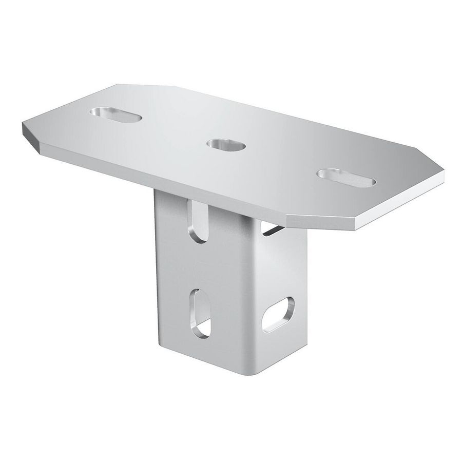 Kopplaat voor US 7-profiel 200x100 rvs A2 1.4301 blank