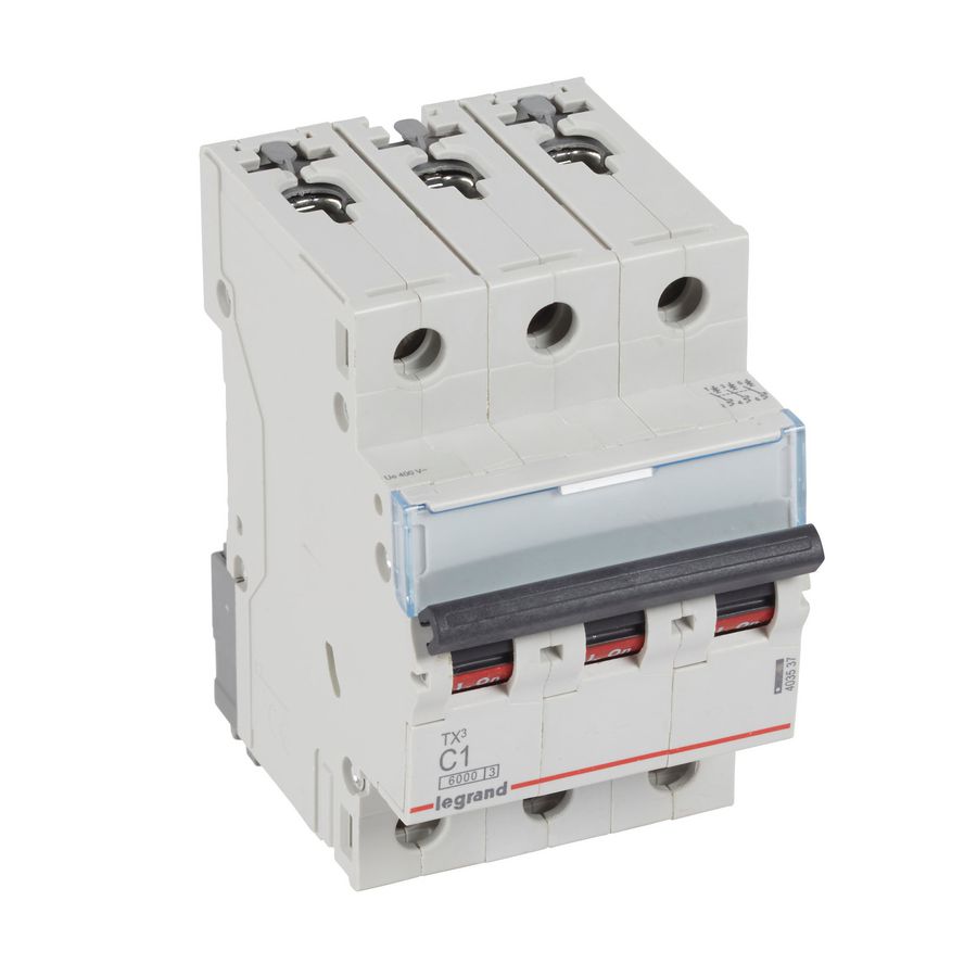 Installatieautomaat MCB TX3 3-polig C-karakteristiek 1A 6000A