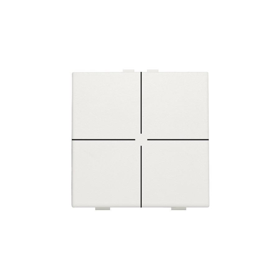 4-voudig drukknop Home Control white