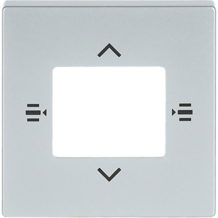 Afdekplaat 6-voudig bedieningsel KNX jaloezie aluminium zilv (6108/61-83)