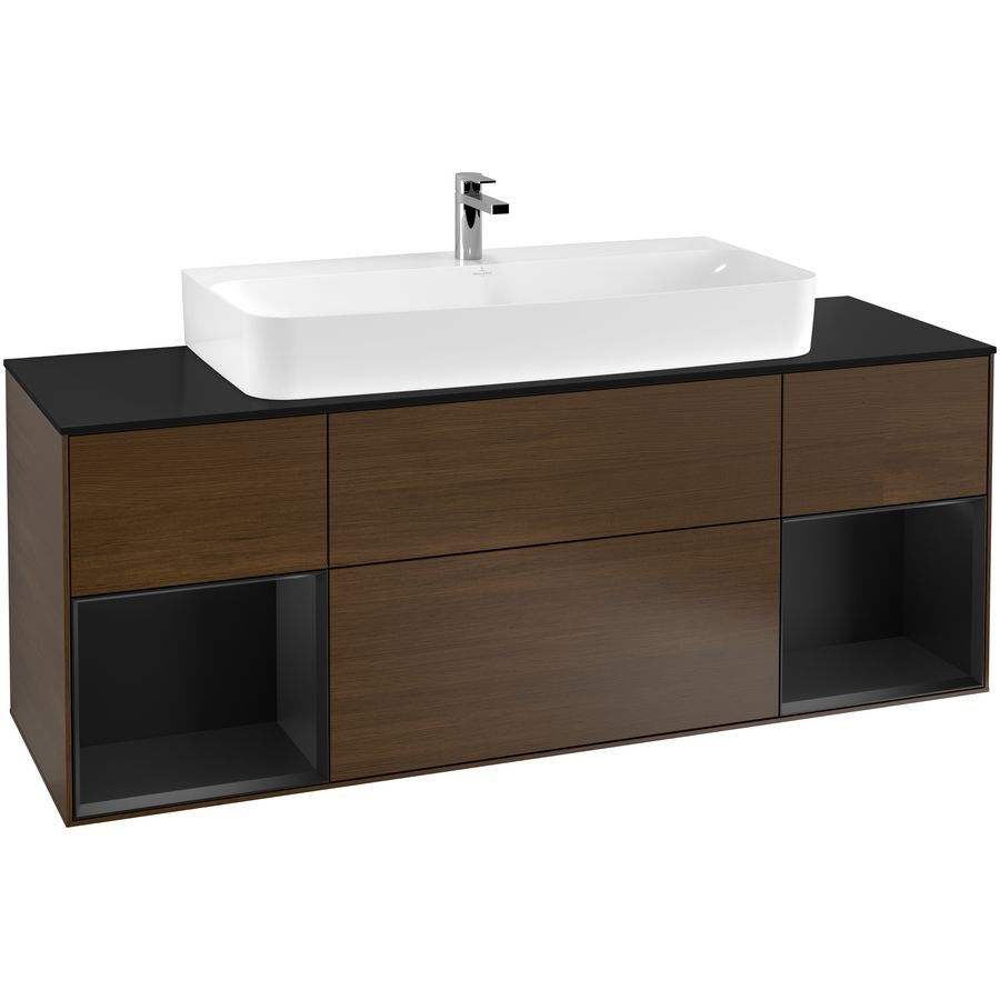 Wastafelonderkast Finion 1600x603x501mm W.Veneer F212PDGN