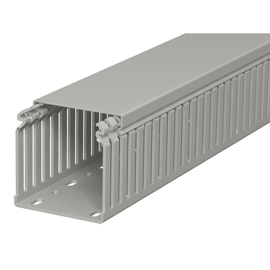 Bedradingskoker 75x75x2000 polyvinylch. steengrijs VVE=16